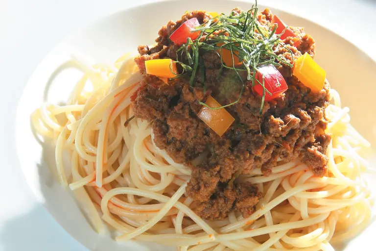Resipi spageti daging rendang