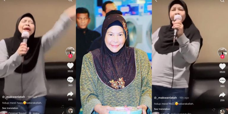 Netizen kecam Mak Wan Latah berjoget sambil karaoke