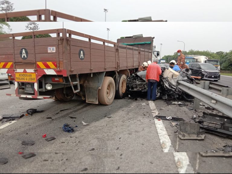 Brek tidak fungsi punca lori rempuh lima kereta