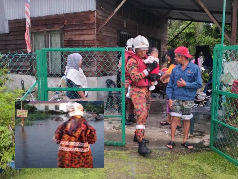 Banjir: 64 mangsa di Teluk Panglima Garang dipindahkan