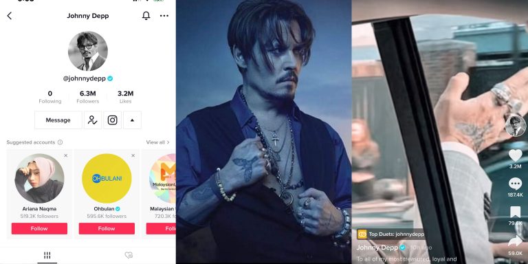 [VIDEO] Johnny Depp buka akaun Tiktok, raih 6 juta pengikut dalam masa 10 jam!