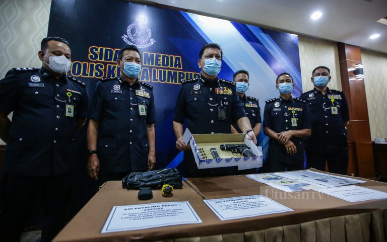 Penyamun maut selepas berbalas tembakan dengan polis