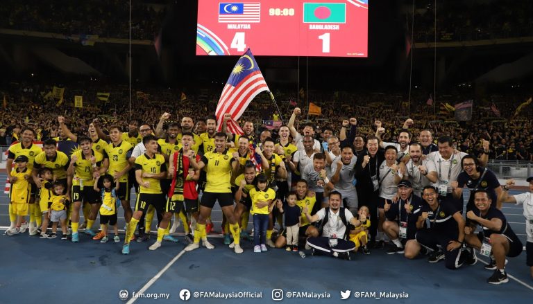 Malaysia garang tewaskan Bangladesh 4 -1, layak ke Piala Asia 2023