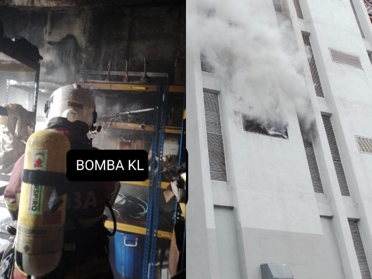 Stor UNIKL MIDI hangus terbakar