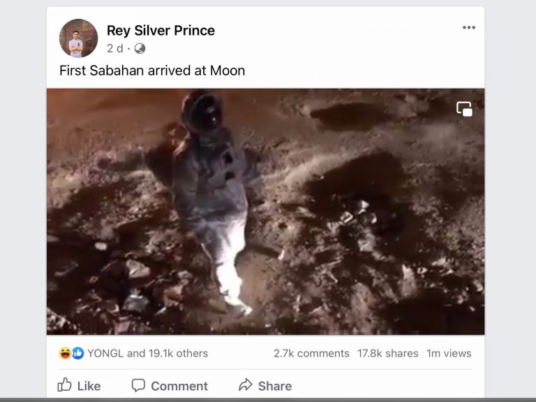 Kecoh orang Sabah sampai ke bulan, tetapi sebenarnya di India