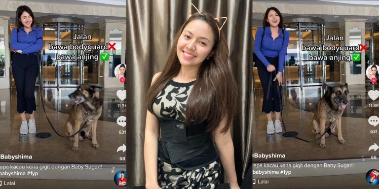 [VIDEO] Kongsi video bersama anjing, netizen kecam Baby Shima suka raih publisiti