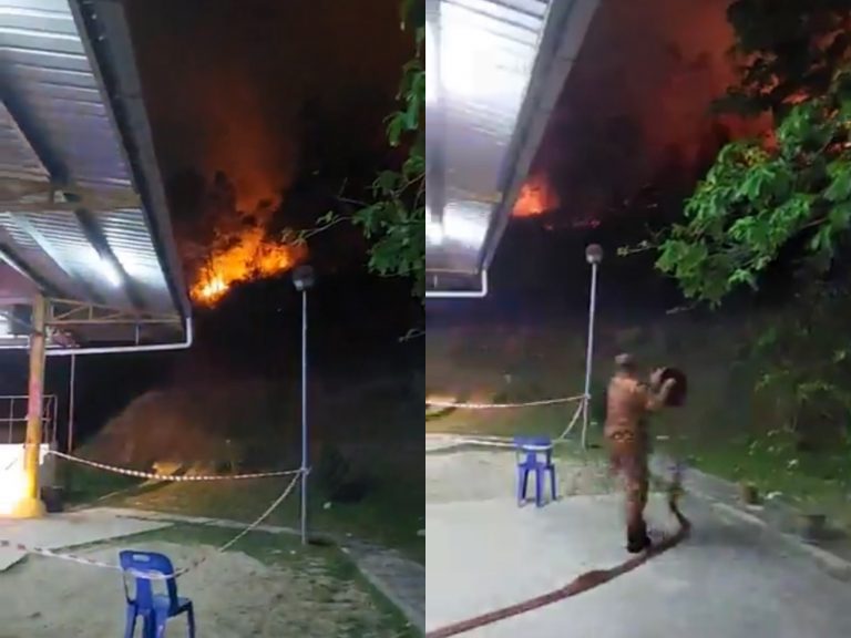Bakar sampah punca hutan Kota Emerald terbakar