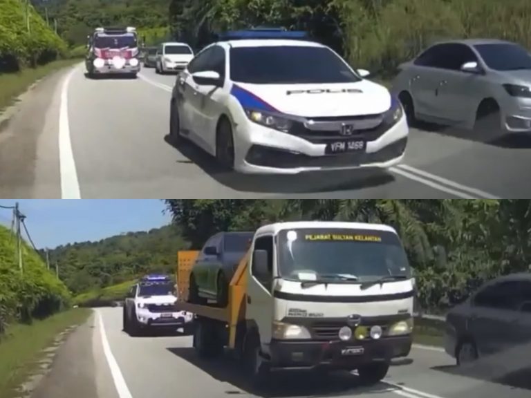 Polis sahkan kenderaan pengiring potong garisan berkembar ada arahan bertugas