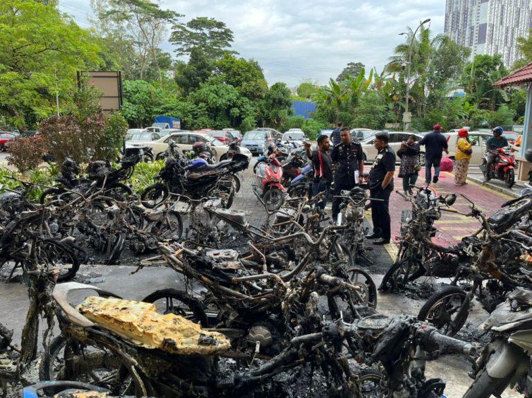 Angkara khianat, 34 buah motosikal musnah dalam kebakaran dekat Bukit Jalil