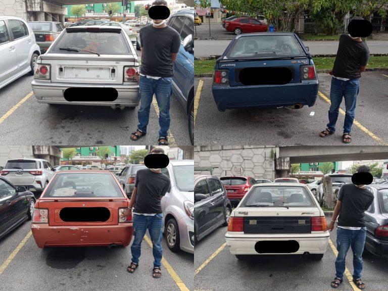 Polis temui semula 4 Proton Iswara dicuri lelaki Myanmar