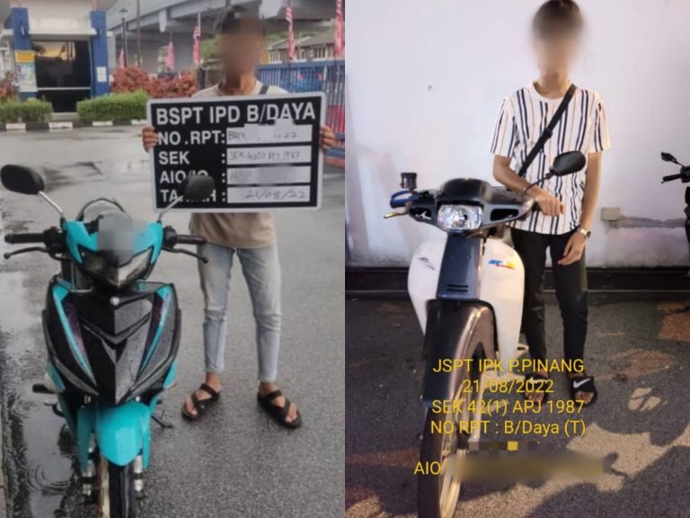Empat remaja tunggang motosikal gaya ‘superman’ ditahan