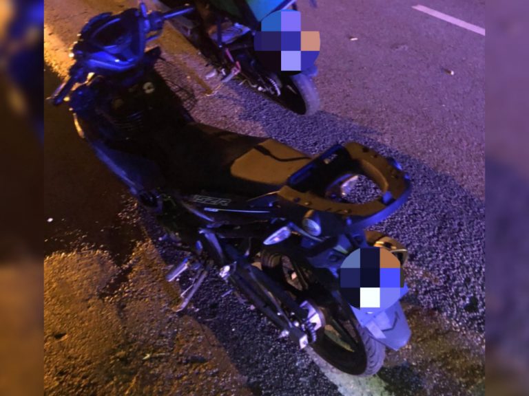 Penunggang maut selepas langgar batu penghadang