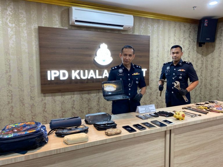 Dua lelaki pecah rumah pegawai makmal dicekup