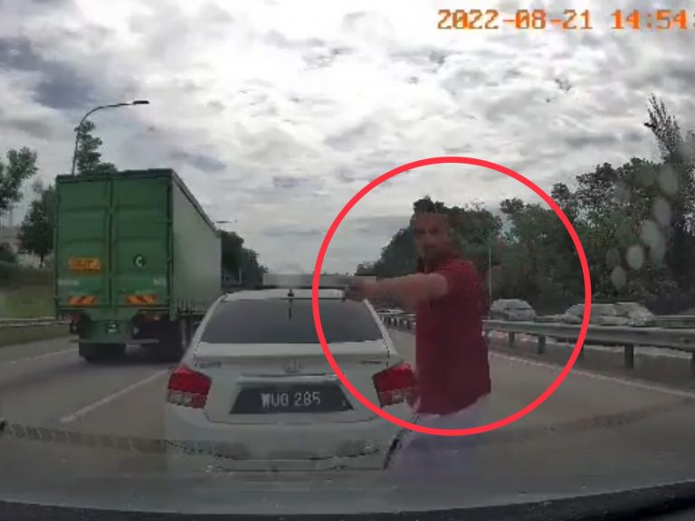Lelaki lagak samseng di Lebuhraya NKVE ditangkap