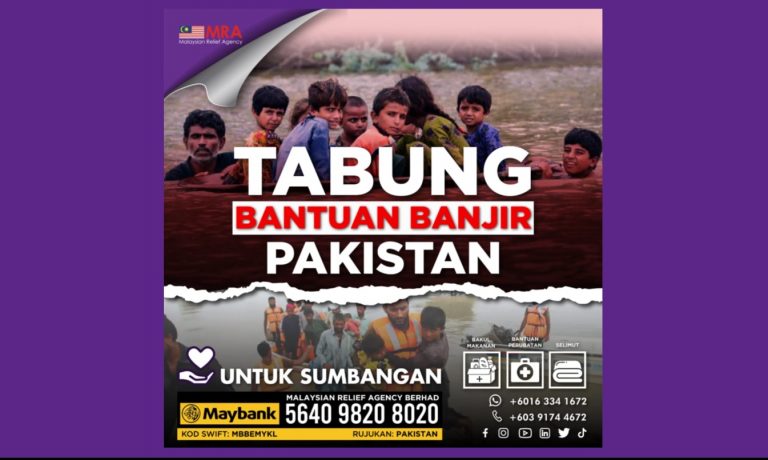 MRA lancar Tabung Bantuan Banjir Pakistan, salurkan RM50,000 bantuan kecemasan awal