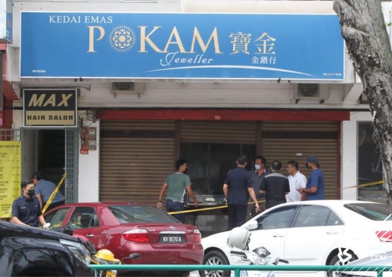 Kedai emas disamun, kerugian dianggarkan lebih setengah juta