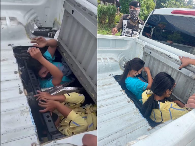 Dua wanita warga Myanmar ditemui menyorok dalam lubang sempit 4X4