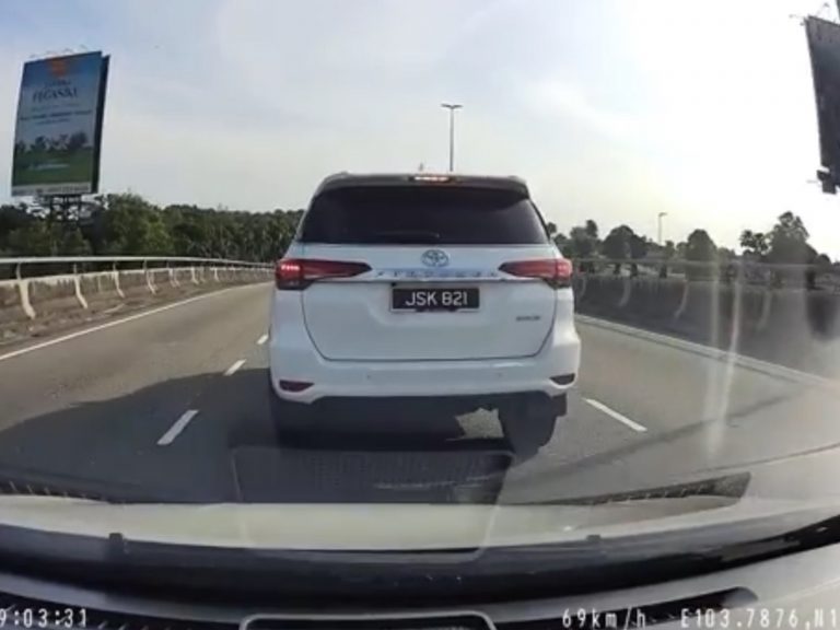Wanita memandu secara berbahaya di Jalan Tebrau ditahan polis