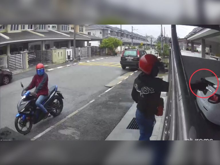 Sekadar tembak cermin belakang kereta kerana pistol rosak
