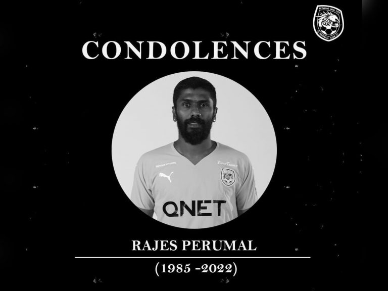 Pemain PJ City, Rajes Perumal maut dalam kemalangan motosikal