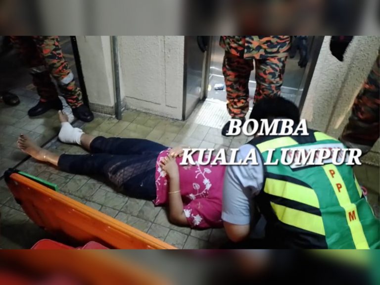 Lelaki, wanita patah kaki selepas lif jatuh dari tingkat 8 kondominium