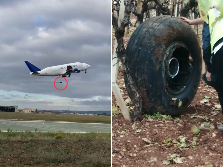 Tayar pesawat Boeing seberat 100kg tercabut ketika berlepas