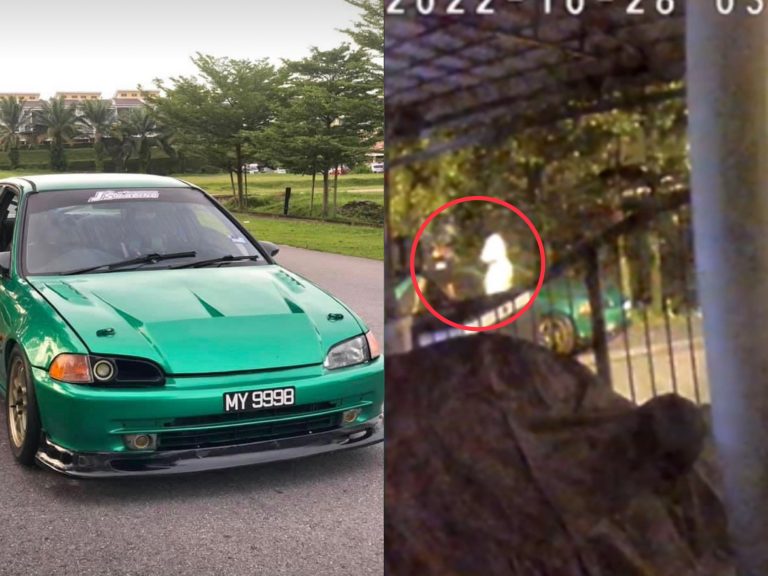Honda Civic EG parkir depan rumah lesap dalam tempoh empat minit
