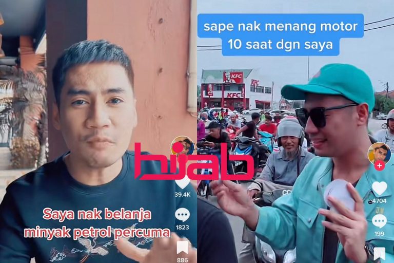 Tiktokers Hasif Upin belanja 500 penunggang motosikal petrol percuma di Balok