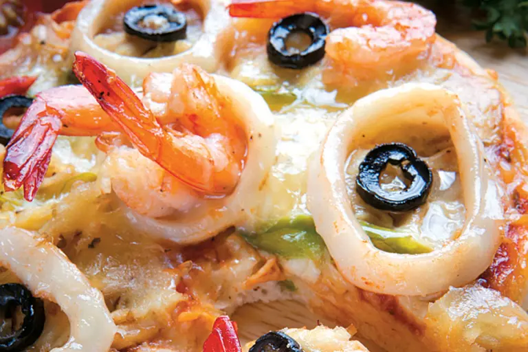 Resipi piza mini makanan laut