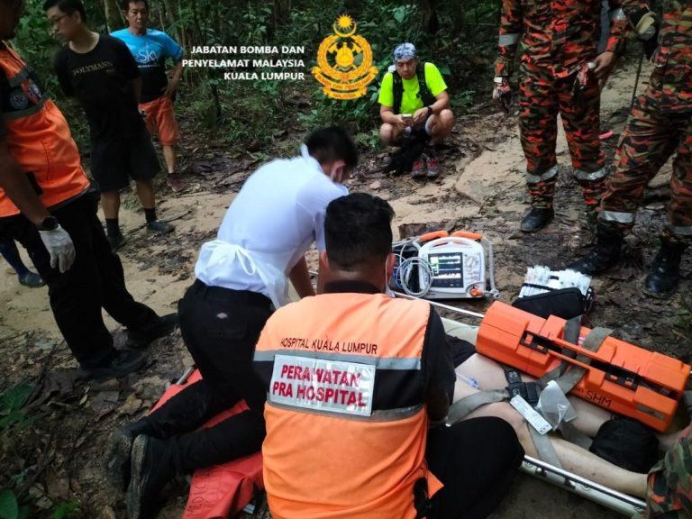 Lelaki maut kena serangan jantung ketika daki bukit