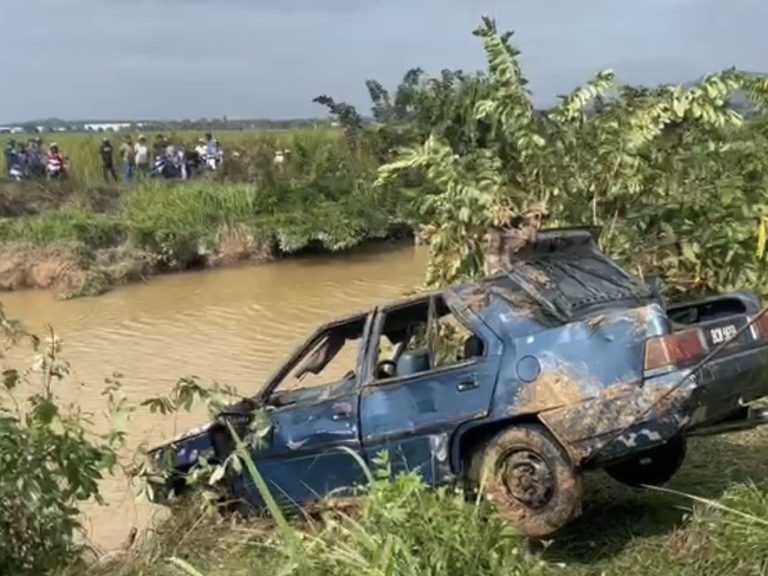 Budak 12 tahun lemas selepas kereta dipandu bapa jatuh sungai