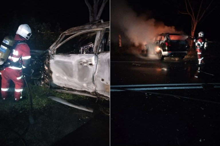 Tiga maut, tiga cedera dalam kemalangan babitkan kereta, SUV di Sitiawan