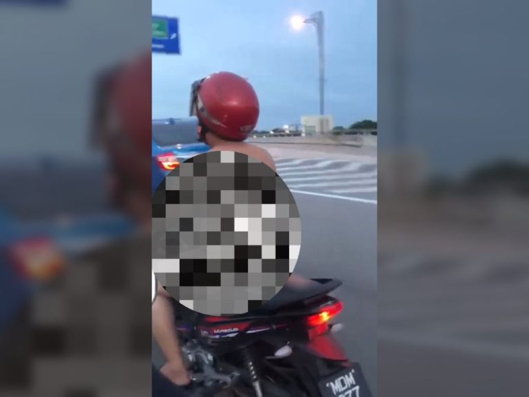 Lelaki bogel ronda naik motosikal kes lama, kata polis