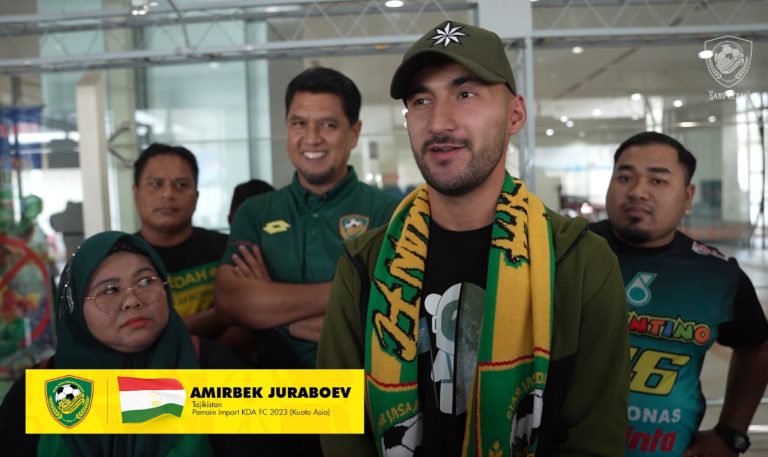 Amirbek dari Tajikistan, pemain import terbaru Kedah FC tiba hari ini