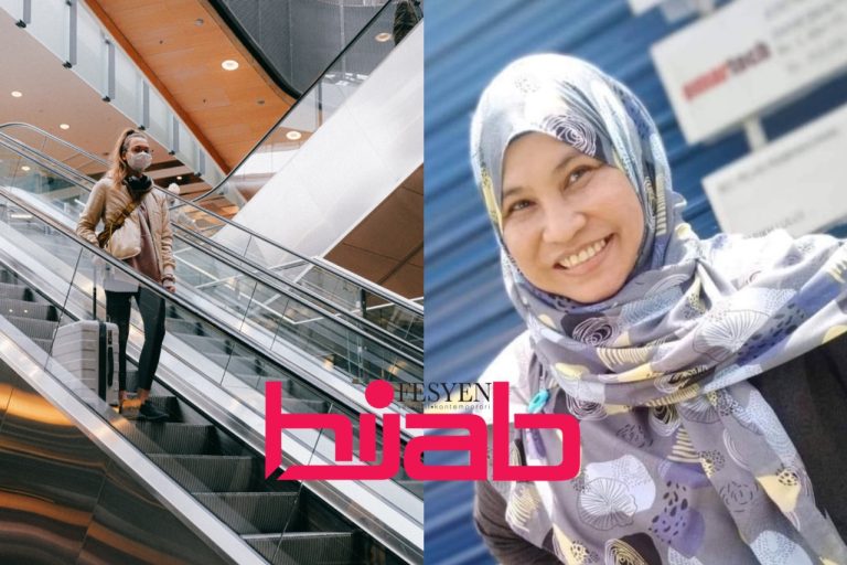 Asbab bantu wanita ini jinjit beg turun tangga, terlintas ilham doa terbaik buat si gadis baik hati