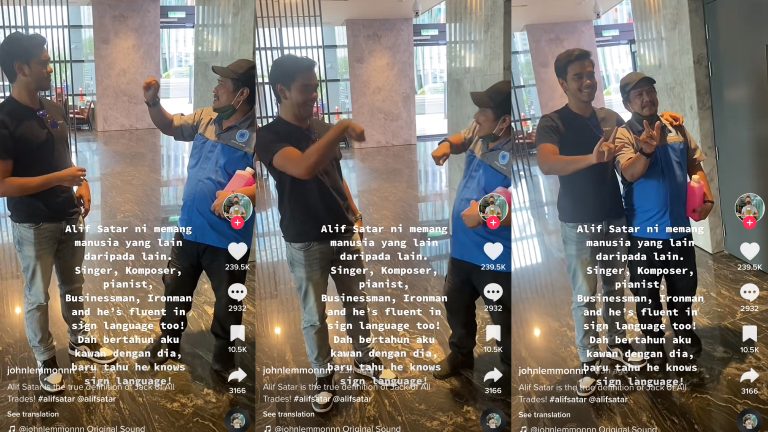 [VIDEO] Berkomunikasi dengan peminat OKU guna bahasa isyarat, Alif Satar raih pujian netizen