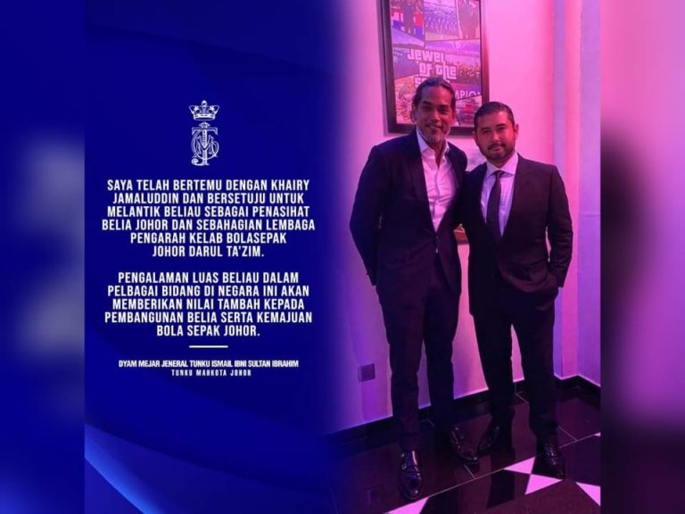 Khairy dilantik Lembaga Pengarah JDT, Penasihat Belia Johor