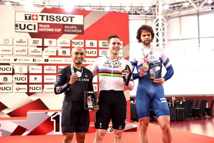 10 bulan selepas jalani pembedahan jantung, Azizulhasni menang perak keirin UCI