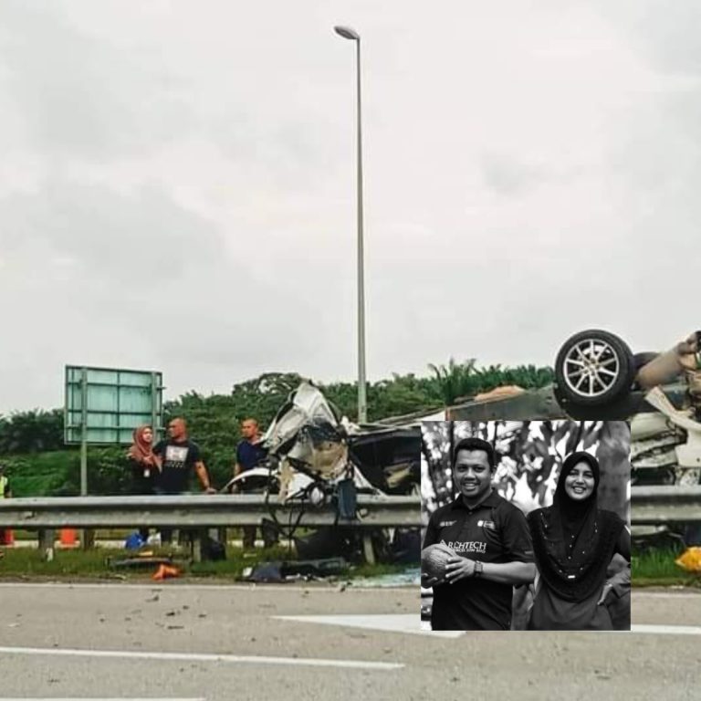 Pasangan guru maut, tiga anak cedera nahas di LPT2