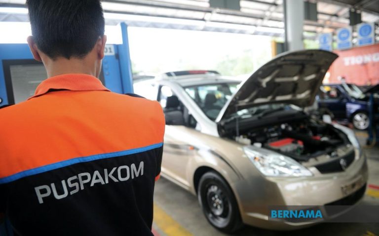 Pemeriksaan percuma boleh hadir secara terus ke mana-mana cawangan PUSPAKOM kecuali Shah Alam, Taman Bukit Maluri dan Pasir Gudang. GAMBAR: BERNAMA
