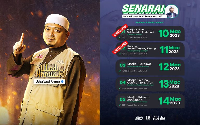 Pembatalan ceramah Ustaz Wadi Annuar selaras enakmen – JAIS