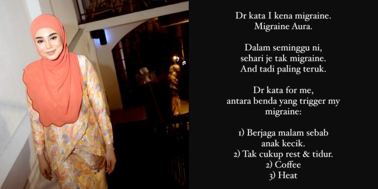 Uyaina Arshad hampir pengsan ketika mengacarakan ‘live’ WHI, rupanya kena serangan ‘migraine aura’