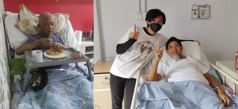 Derita ayah hidap kanser limfoma, dapat lihat senyumannya di pagi raya sudah cukup bermakna
