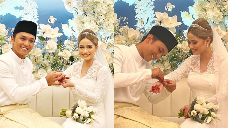 Tahniah! Hanya sekali lafaz, Aiman Tino kini suami kepada Syarah Haifa
