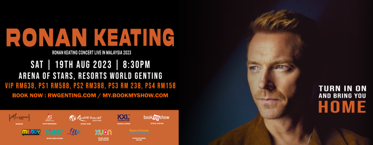 Ronan Keating kembali ke Malaysia, bakal hiburkan peminat di Arena Of Stars, Genting Highland