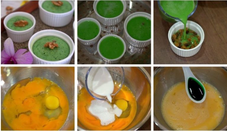 Nikmati Keenakan Puding Pandan Kukus
