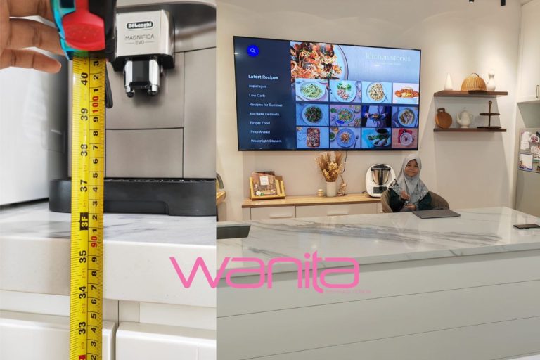 Jangan silap buat countertop, ketinggian main peranan penting. Salah buat, merana nak masak di dapur