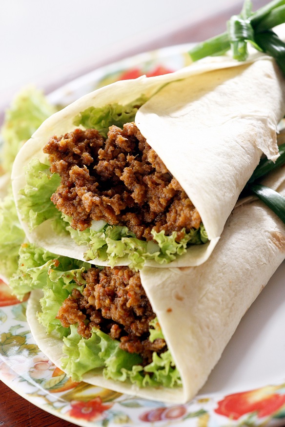 Sedapnya Tortila Daging Berempah Tak Jemu Makan