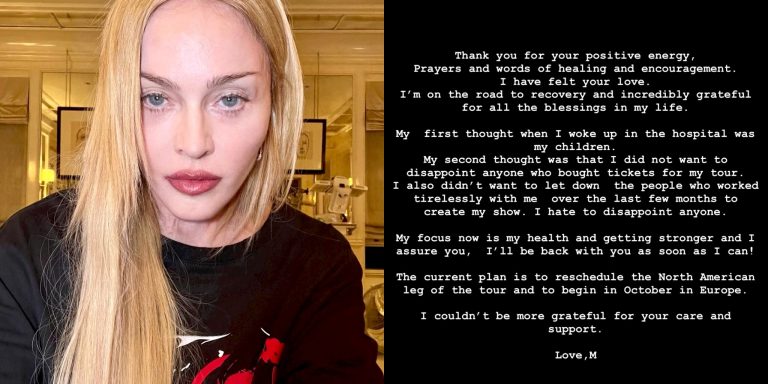 “Perkara pertama yang saya fikir apabila bangun di hospital, adalah tentang anak-anak saya” – Madonna