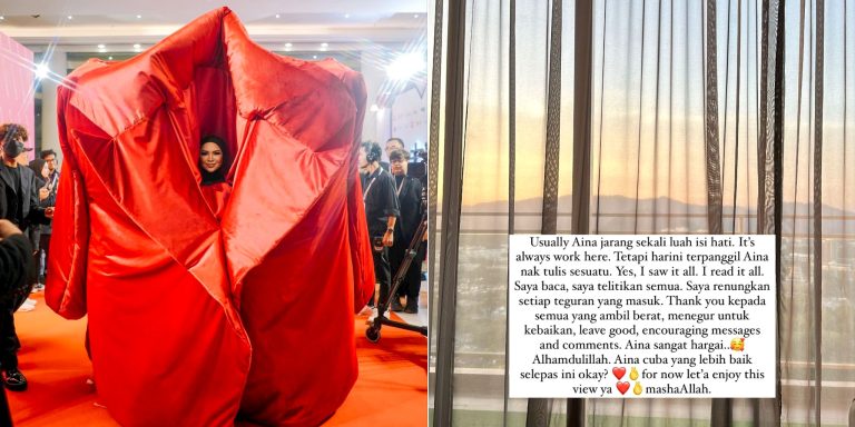 Fesyen terlalu pelik, Aina Abdul terima teguran dengan berlapang dada – “Saya renungkan setiap teguran yang masuk”
